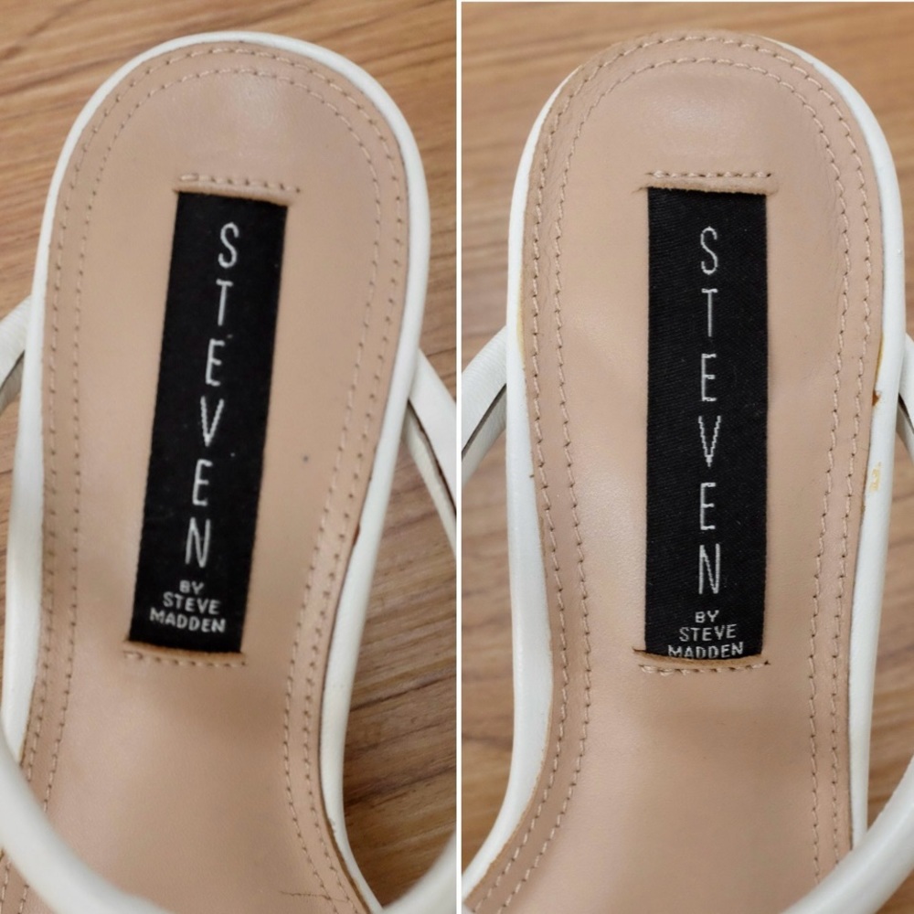 White Block Heels - Steven By Steve Madden - image 6